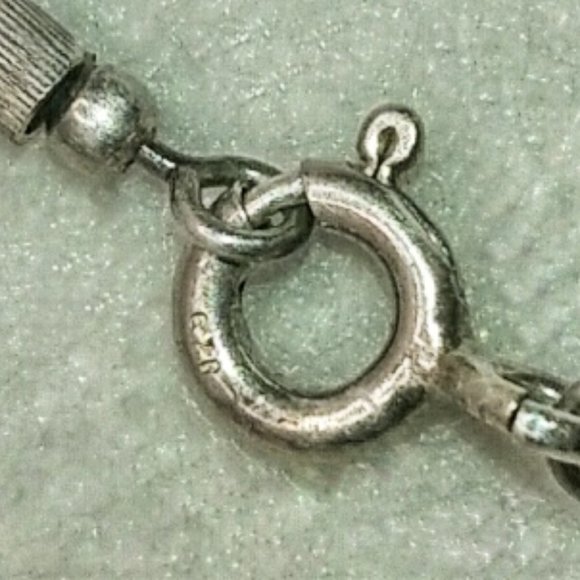 Vintage sterling silver and swarovski crystal choker - Picture 4 of 4